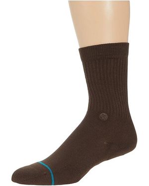 Stance Icon Crew Cut Socks Shoes Md (Us Shoe 6-8.5 - Brown