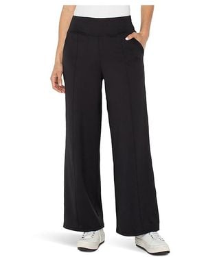 Liverpool Los Angeles Mid-Rise Wide Leg Tech Pants Clothing, Nylon/Spandex - Black