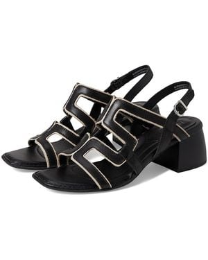 Born Sofia Sandals /Birch) 7 M (B) Leather/Rubber - Black
