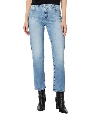 AG Jeans Saige High Rise Straight Crop Jean Jeans 22 Years Wilshire, Cotton/Denim/Elastane - Black