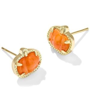 Kendra Scott Pumpkin Stud Earrings Earring - Orange