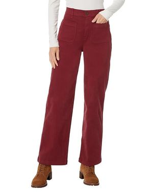 Madewell Wide-Leg Twill Patch Pocket Pants - Red