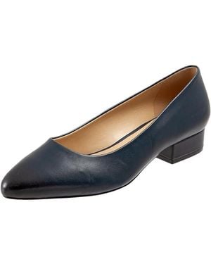 Trotters Jewel ( Leather) Lace Up Wing Tip Shoes - Blue