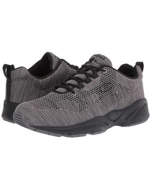 Propet Stability Fly Shoes Dark/Light 7 Xx (5E) Textile - Gray