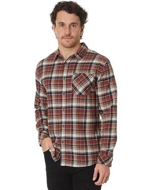 Quiksilver Breakwater Stretch Long Sleeve Flannel Clothing 4, Cotton/Elastane/Flannel - Multicolor