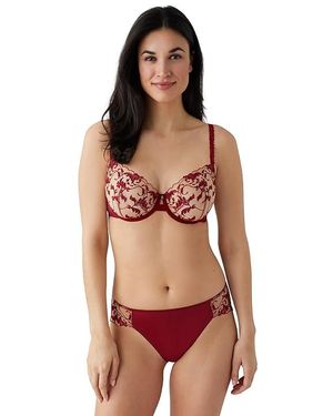 Wacoal Dramatic Interlude Underwire 855379 (Deep) Bra - Red