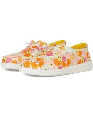 HEYDUDE Wendy Mother's Day Floral Shoes Petal/Multi, Canvas - Multicolor