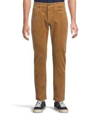 PAIGE Federal Slim Straight Fit Stretch Corduroy Pants Clothing, Cotton/Modal/Spandex - Black