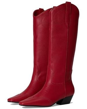 Steve Madden Dollie Boots, Suede - Red