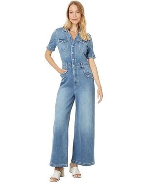 PAIGE Harper Ankle Jumpsuit (Rock Show) Jumpsuit & Rompers One Piece - Blue