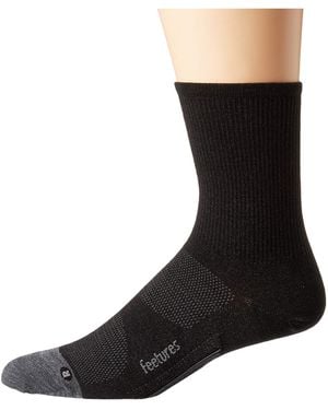 Feetures Merino 10 Ultra Light Mini Crew Crew Cut Socks Shoes 1 Sm (Us Shoe 4-6.5) Wool/Tencel/Spandex - Gray