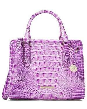 Brahmin Cami (Lilac Essence) Satchel Handbags - Purple