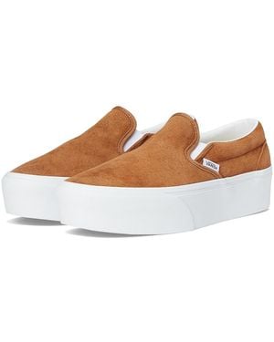 Vans Classic Slip-On Stackform Shoes 6.5 B - Brown