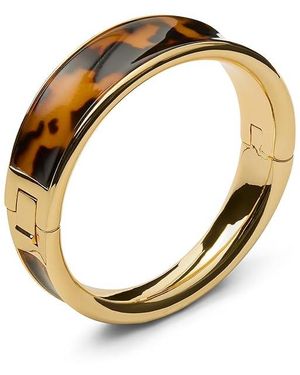 Kate Spade Bold Bangle Bracelet, Glass/Rose Tone - Black