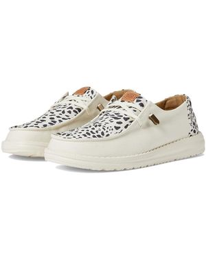 HEYDUDE Wendy Animal (Bone/Leopard) Shoes - Multicolor
