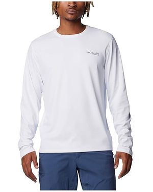 Columbia Summit Valleytm Long Sleeve Crew Clothing, Polyester - White