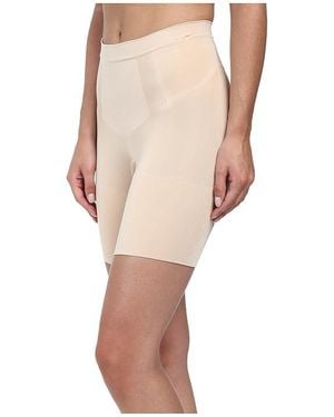 Spanx Shapewear For Oncore Mid-Thigh Short Underwear, Nylon/Spandex - Black