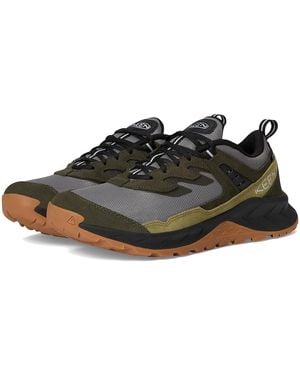 Keen Hightrail Waterproof Hiking Shoes Shoes Steel/Forest Night 7 D - Black