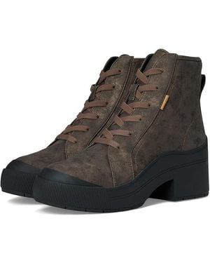 Dr. Scholls Time Up Lace-Up Short Boots Boots, Synthetic - Black