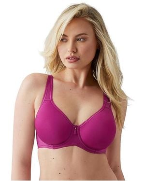 Wacoal Basic Beauty Spacer Underwire T-Shirt Bra 853192 Bra, Microfiber/Mesh/Nylon - Purple