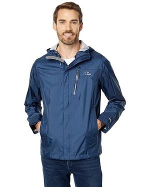 L.L. Bean Trail Model Rain Jacket Clothing, Nylon - Blue