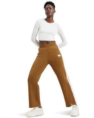 UGG Myah Bonded Fleece Pants (Chestnut) Casual Pants - Black