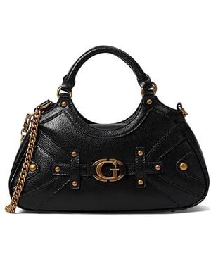 Guess Mintha Small Satchel () Satchel Handbags - Black