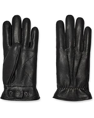 UGG 3 Point Leather Gloves Extreme Cold Weather Gloves - Black