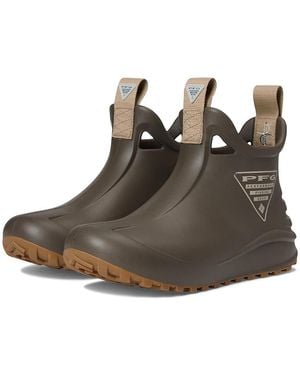 Columbia Docksider 6In Ankle Boots Rain Boots Mud/Oxford Tan 14 D - Black