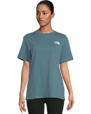 The North Face Evolution Floral Box Nse Short Sleeve T-Shirts - Blue