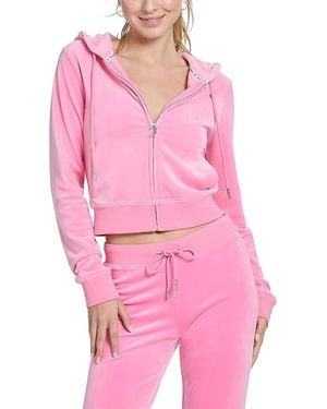 Juicy Couture Bling Hoodie Clothing, Polyester/Spandex - Pink