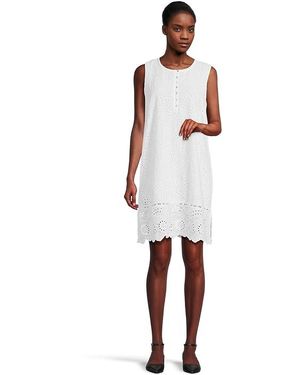 Mod-o-doc Lace Tank Top Shift Dress Dress Lg (Us 12-14) Cotton - Black