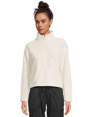 The North Face Glacier Fleece 1/2 Zip Short Jacket Coat, Polyester - Black