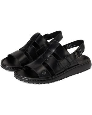 Born Corey Sandals 12 M (D) Leather - Black