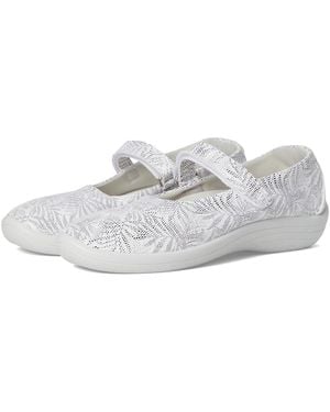 Arcopedico Estrela Flat Shoes, Nylon/Rubber - White