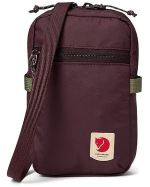 Fjallraven High Coast Pocket Cross Body Handbags, Mesh/Polyamide/Textile - Purple