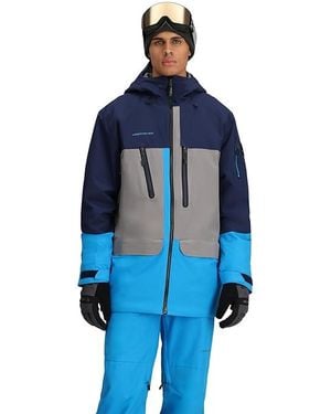 Obermeyer Cirque Jacket Clothing, Fleece/Mesh/Polyester - Blue
