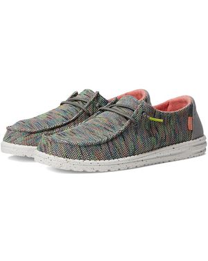 HEYDUDE Wendy Sox Shoes, Synthetic - Gray