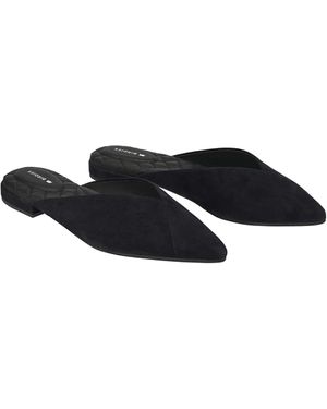 Birdies Swan Suede Mule Slippers - Black