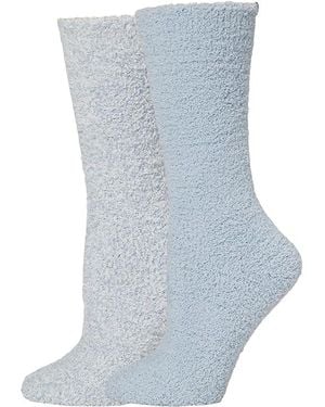 Barefoot Dreams Cozychic 2 Pair Sock Set Sock, Polyester - Black