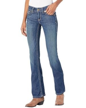 Ariat R.E.A.L. Mid-Rise Corinne Bootcut Jeans Jeans, Cotton/Denim/Polyester - Blue
