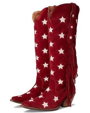Dingo Super Star Cowboy Boots 6.5 B - Red