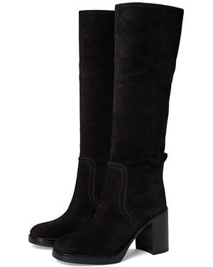 MICHAEL Michael Kors Slouchy Knee-High Leather Boots - Black