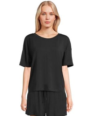 Eberjey Gisele Everyday T-Shirt Pajama, Modal/Spandex/Tencel - Black