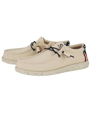 HEYDUDE Wally Americana Slip-On Casual Shoes Shoes, Textile - Black