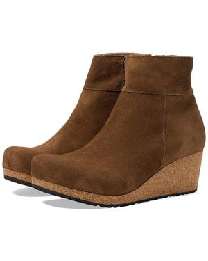 Birkenstock Papillio By Ebba Wedge Bootie (Dark Tea) Boots - Brown