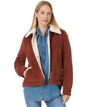 Pendleton Wind River- Corduroy Trucker Jacket Xs (Us 0-2) Cotton/Nylon/Polyester - Blue