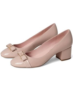 Kate Spade Bowdie Smooth Leather Ballet Pump Shoes - Pink