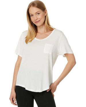 Tommy John Second Skin Sleep Tee (Coconut Milk) Pajama - Black