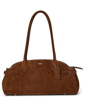 COACH Empire Carryall Bag 34 Satchel Handbags, Leather - Brown